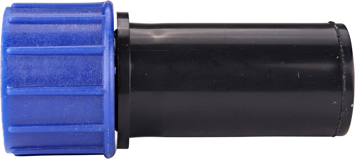 327G00UB Compression Swivel Adaptor with Washer, Connects 5/8 Inch Tubing or Dripline to 3/4 Inch MHT Hose Bibb or Garden Hose, Black
