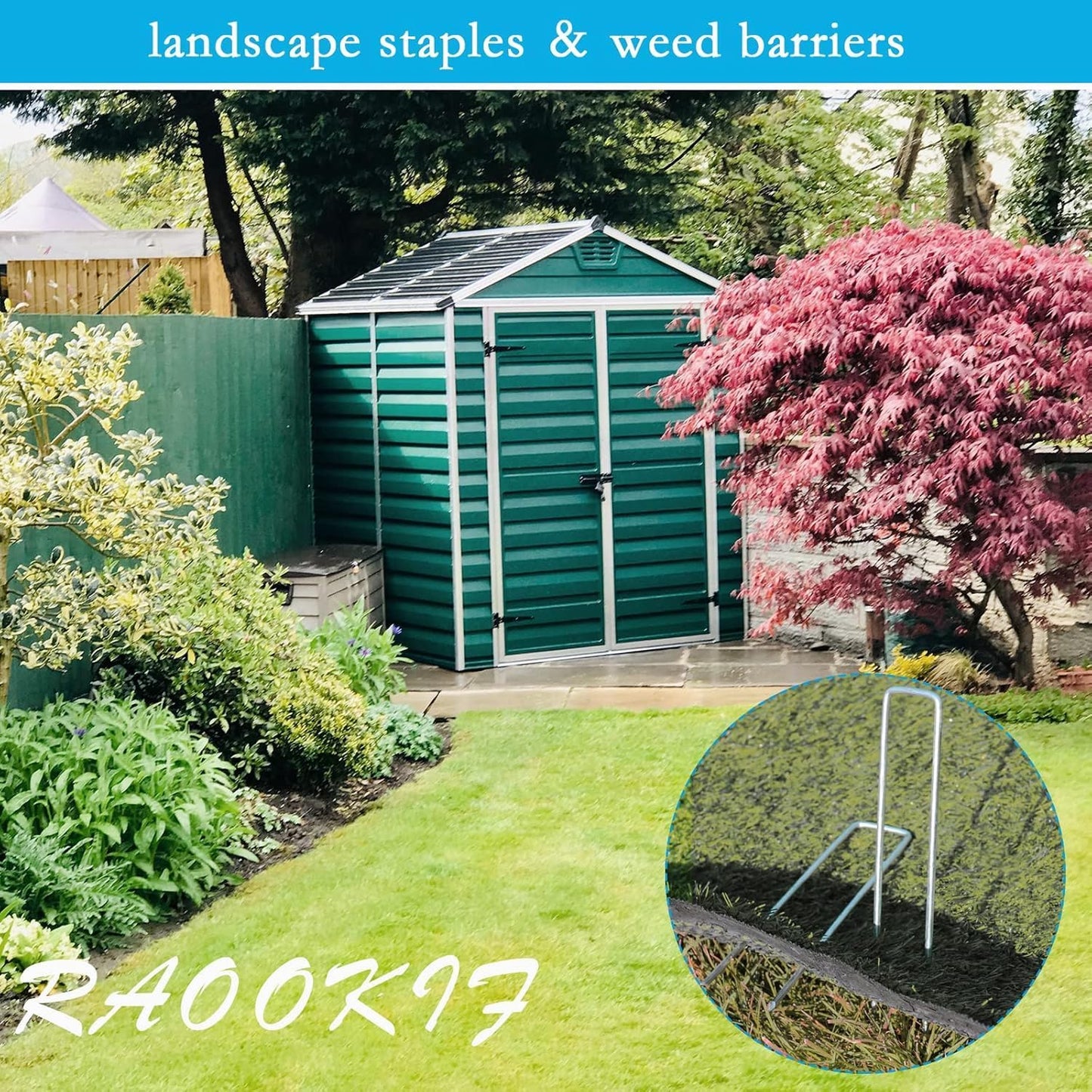 12 Inch Galvanized Garden Landscape Staples, 20/50/100/200Pcs Garden Metal Stakes, 11 Gauge Heavy Duty Ground Stakes for Decoration, Fence and Lawn Use, Fabric Pins