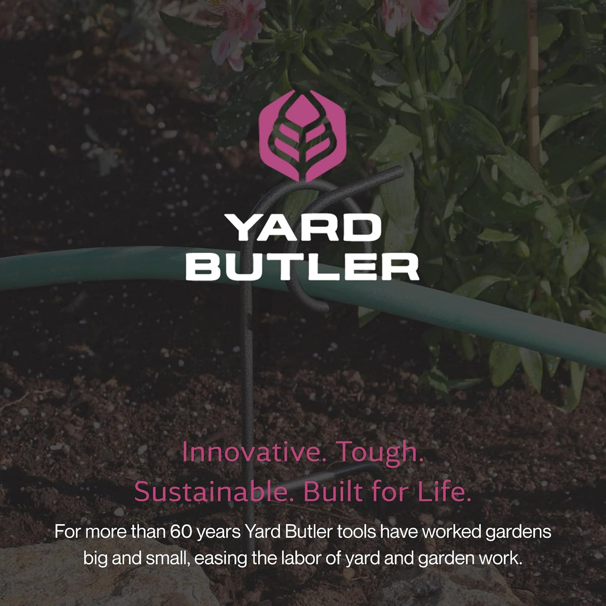 Plant-Saving Hose Guide, 17.5 Inch Garden Stake