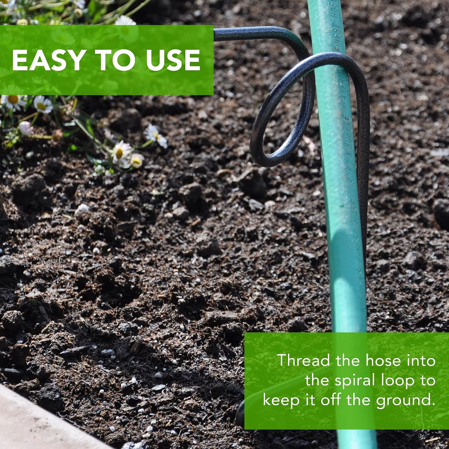 Plant-Saving Hose Guide, 17.5 Inch Garden Stake