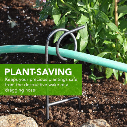 Plant-Saving Hose Guide, 17.5 Inch Garden Stake