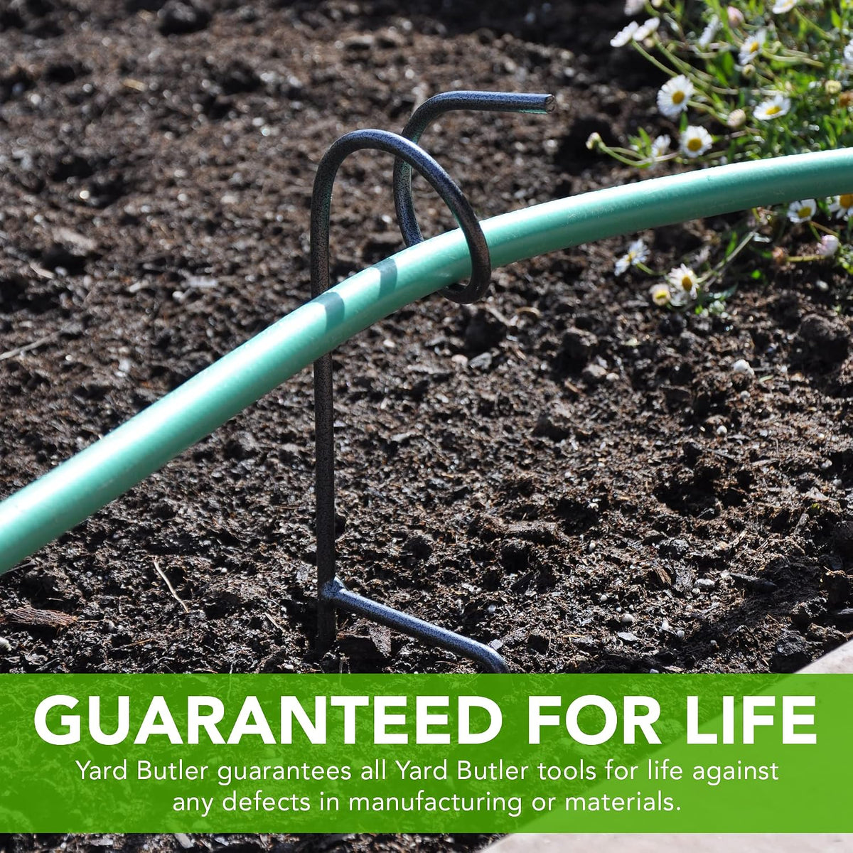 Plant-Saving Hose Guide, 17.5 Inch Garden Stake