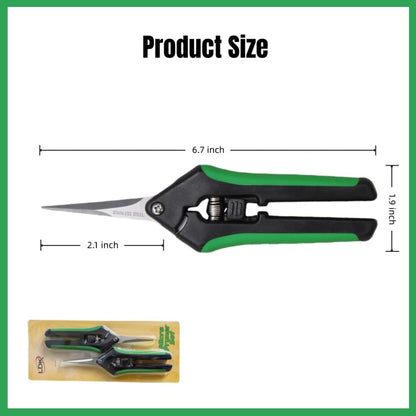 2 Pack Curved Blades Gardening Hand Pruner Pruning Snip