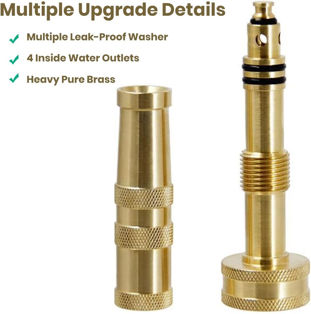 Garden Hose Nozzle, High Pressure Water Hose Nozzle Sprayer Head,fits 3/4” Garden Hose Thread,for Lawn & Garden,Washing Cars,Watering Garden,Cleaning,Showering Dogs&Pets
