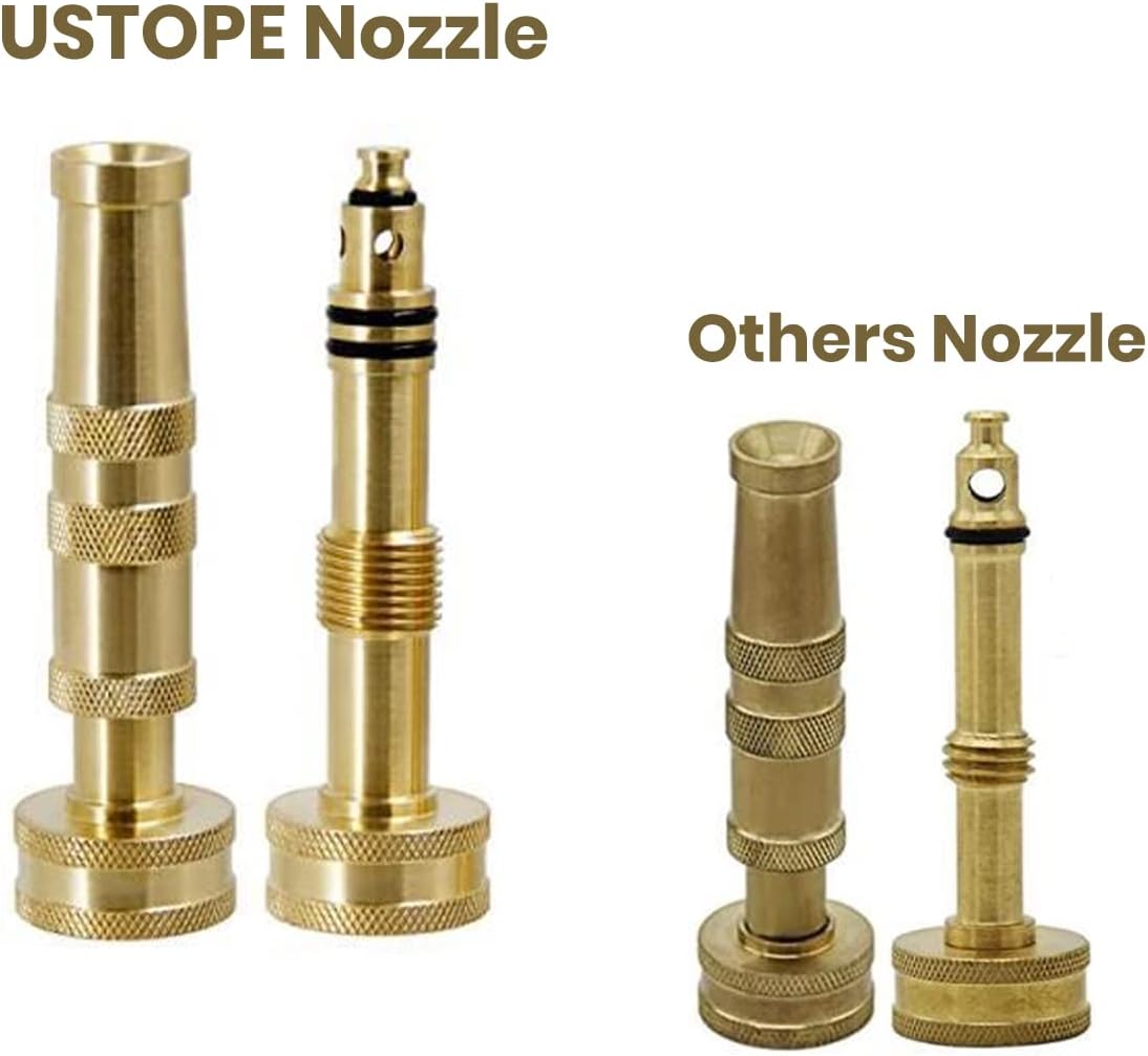 Garden Hose Nozzle, High Pressure Water Hose Nozzle Sprayer Head,fits 3/4” Garden Hose Thread,for Lawn & Garden,Washing Cars,Watering Garden,Cleaning,Showering Dogs&Pets