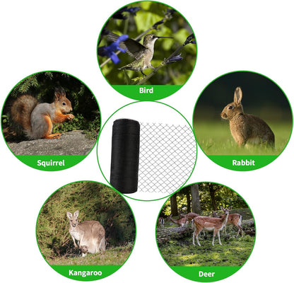 15x15 FT Bird Netting, 1/2" Mesh, Heavy Duty Garden Netting