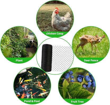 15x15 FT Bird Netting, 1/2" Mesh, Heavy Duty Garden Netting