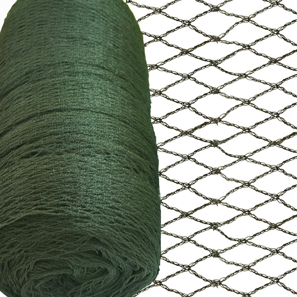 15x15 FT Bird Netting, 1/2" Mesh, Heavy Duty Garden Netting
