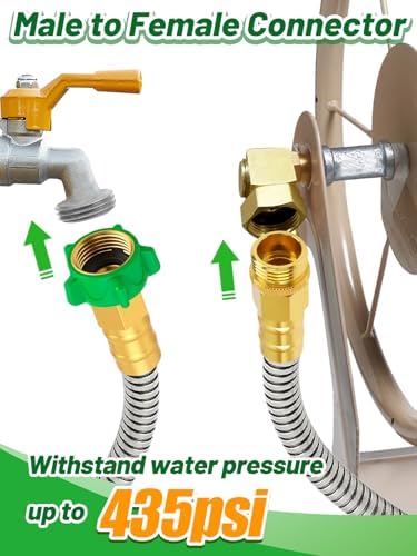 5ft Short Garden Leader Hose with Male to Female Connector