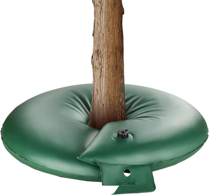 Tree Watering Bag Slow Release, 4 Pack 20 Gallons Tree Watering Bags/Ring, Reusable Refillable Tree Irrigation Ring Water Bags, Heavy Duty Watering System for Shrub Tree Root Drip Irrigation