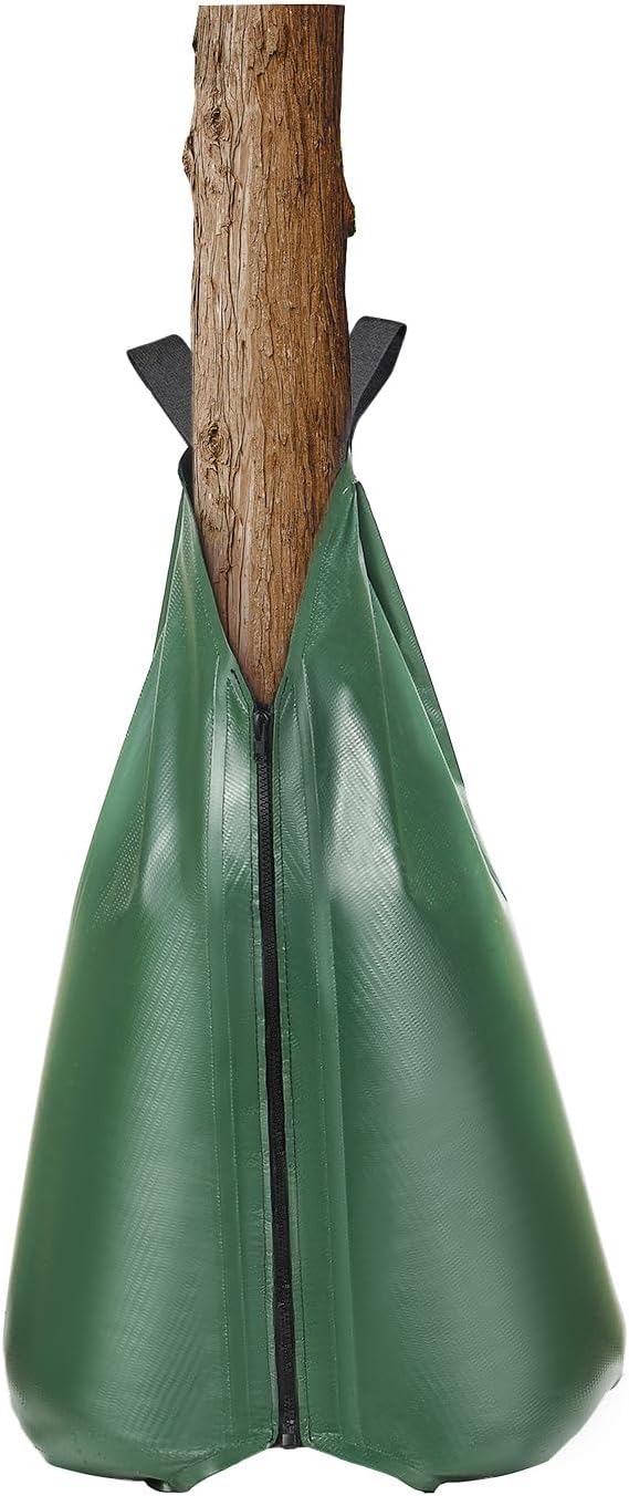 Tree Watering Bag Slow Release, 4 Pack 20 Gallons Tree Watering Bags/Ring, Reusable Refillable Tree Irrigation Ring Water Bags, Heavy Duty Watering System for Shrub Tree Root Drip Irrigation