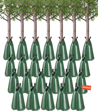 Tree Watering Bag Slow Release, 4 Pack 20 Gallons Tree Watering Bags/Ring, Reusable Refillable Tree Irrigation Ring Water Bags, Heavy Duty Watering System for Shrub Tree Root Drip Irrigation