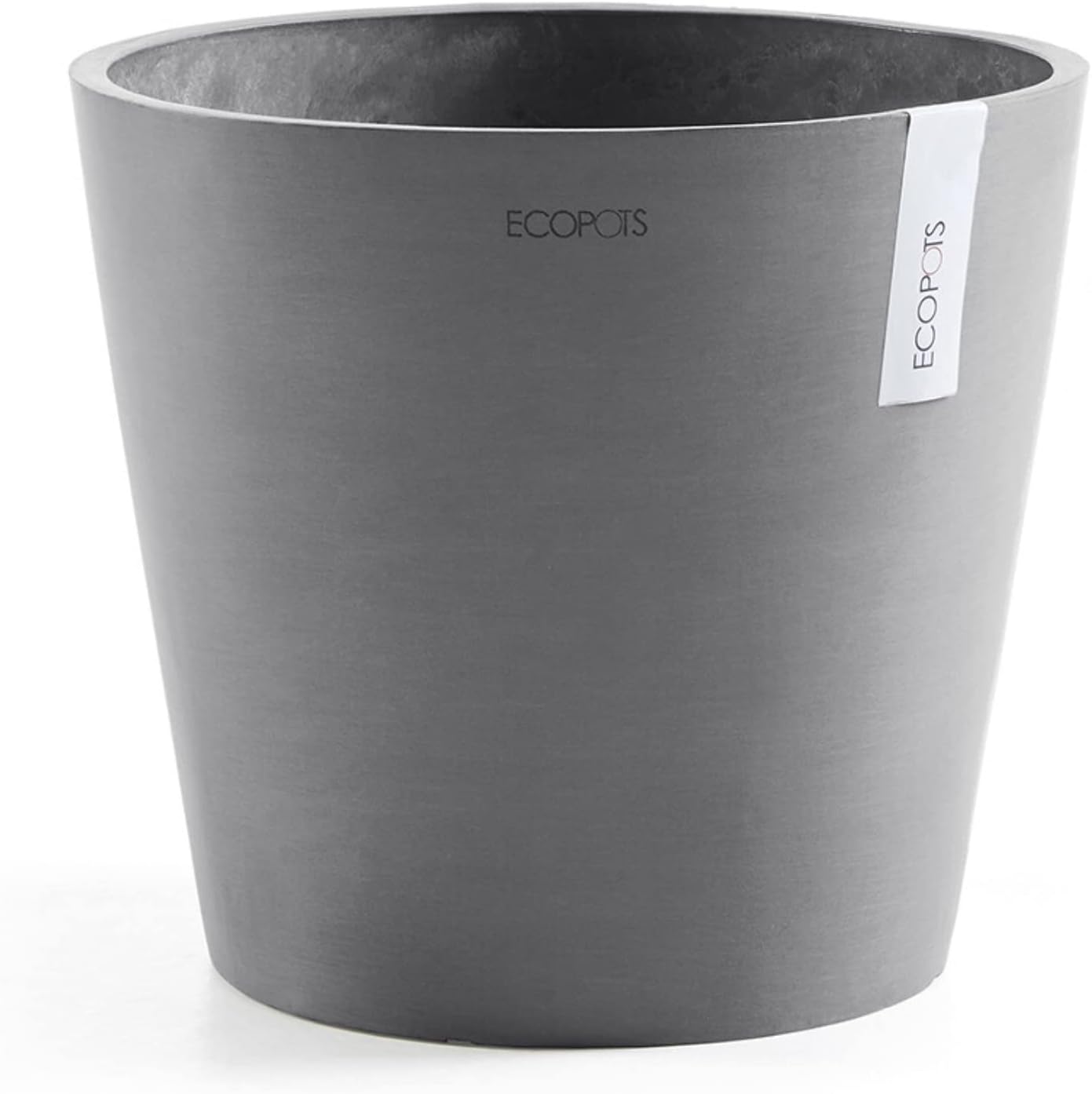 Amsterdam Round Flower Planter, Grey, 10"