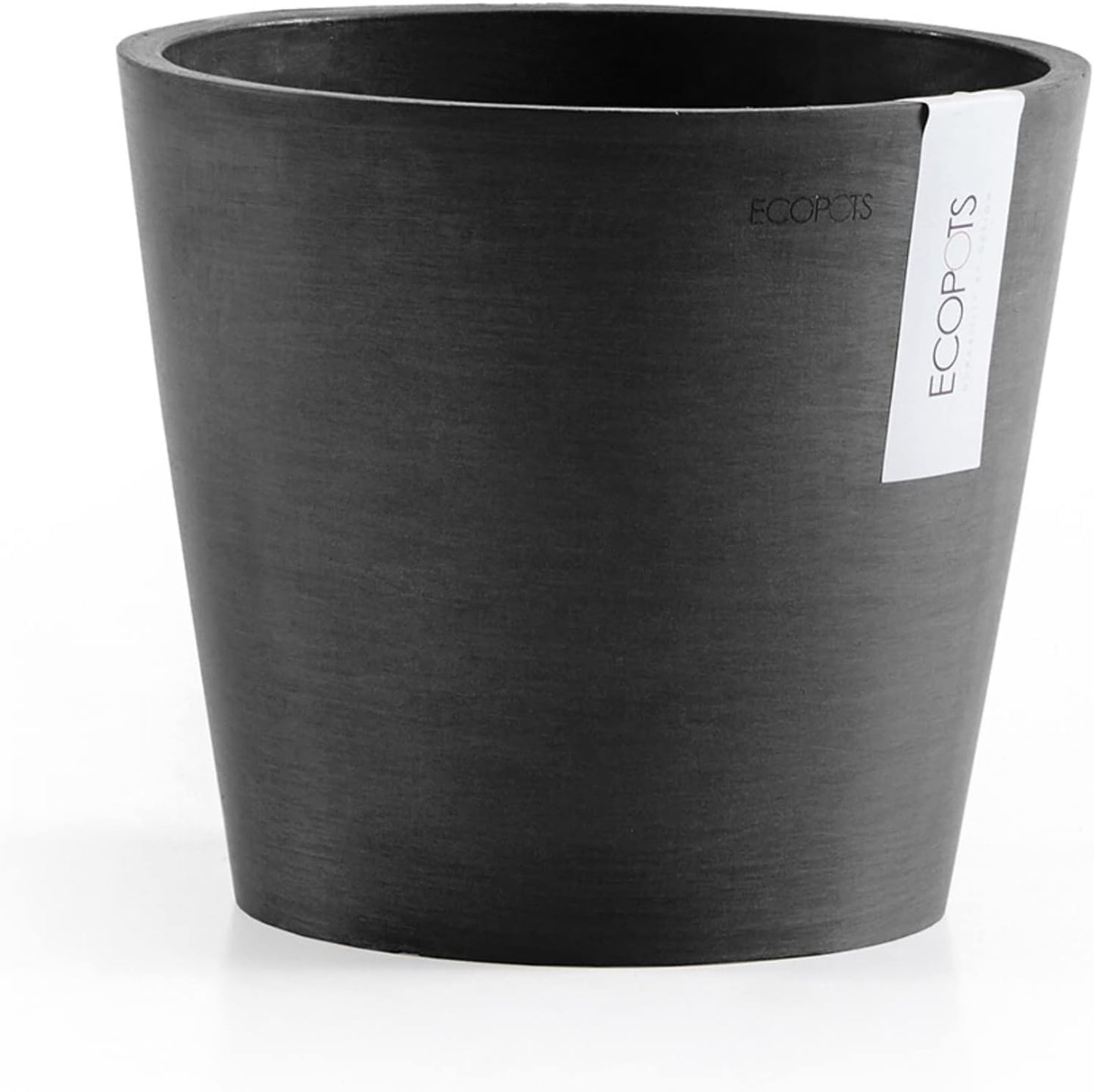 Amsterdam Round Flower Planter, Grey, 10"
