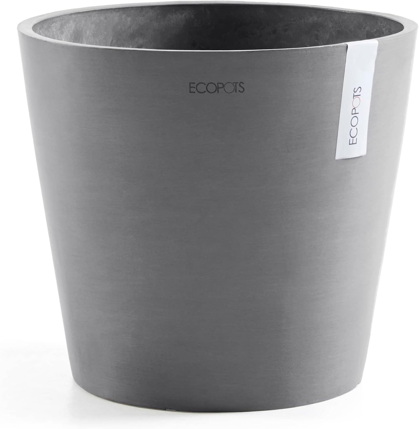 Amsterdam Round Flower Planter, Grey, 10"