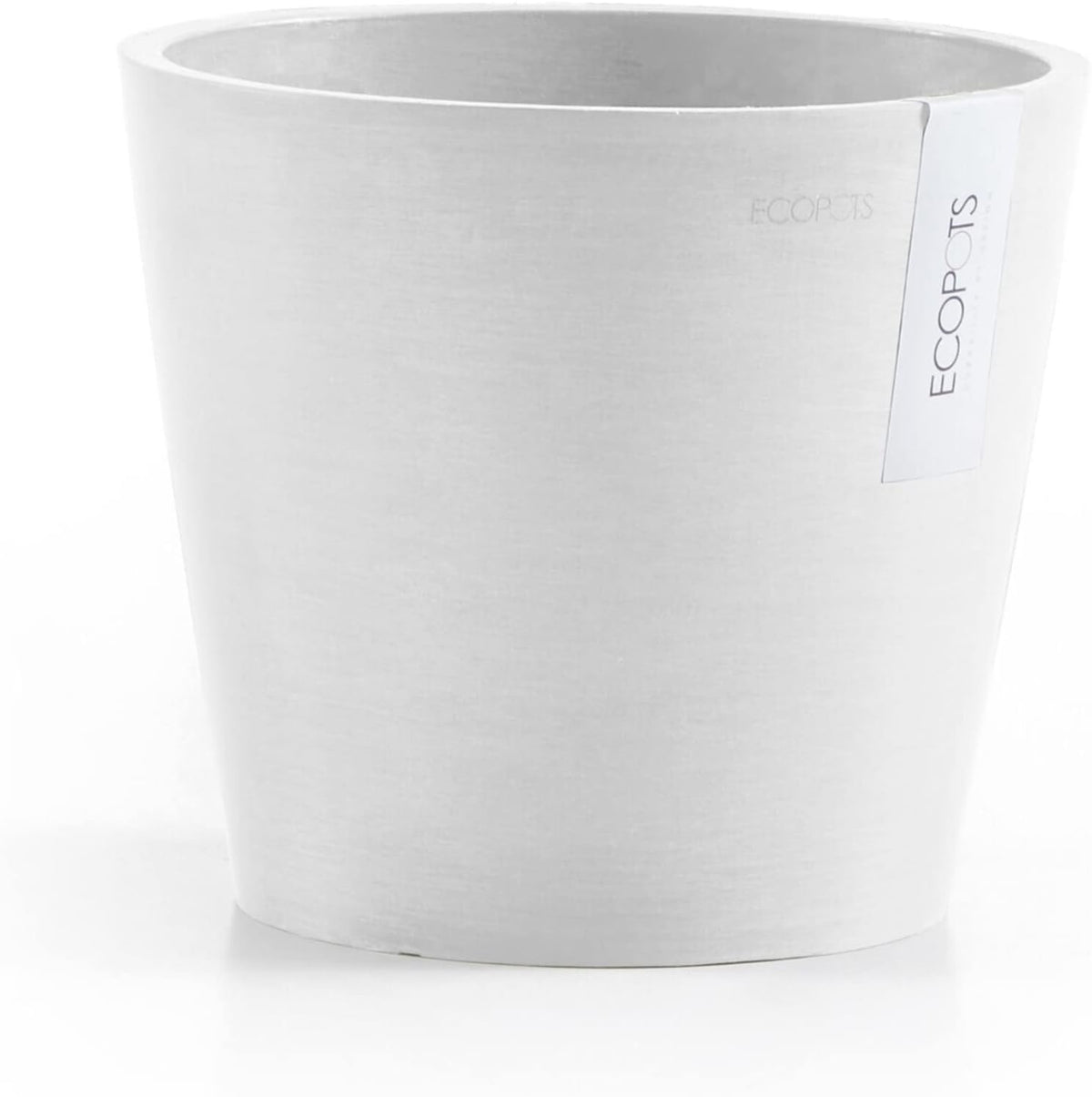 Amsterdam Round Flower Planter, Grey, 10"