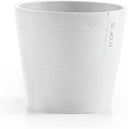 Amsterdam Round Flower Planter, Grey, 10"