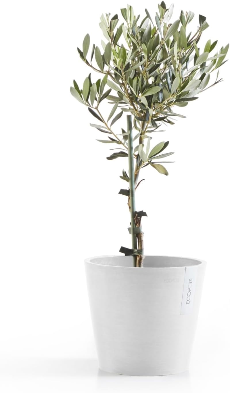 Amsterdam Round Flower Planter, Grey, 10"