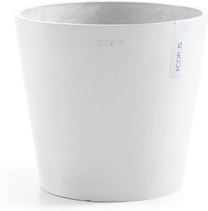 Amsterdam Round Flower Planter, Grey, 10"