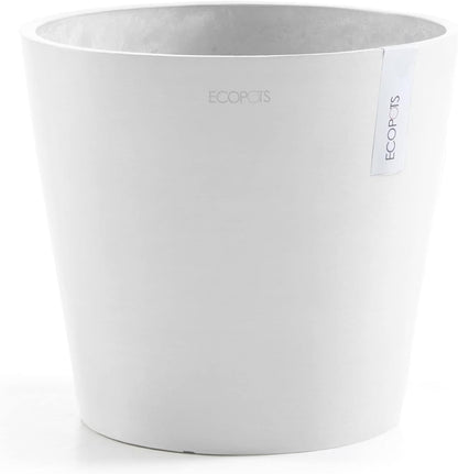 Amsterdam Round Flower Planter, Grey, 10"