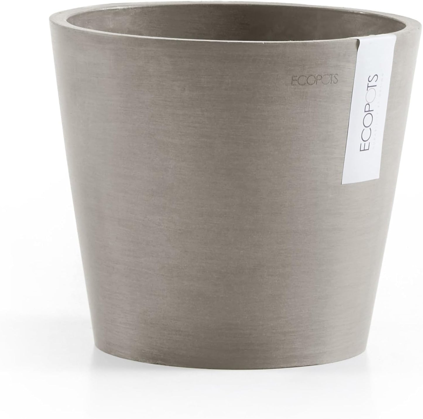 Amsterdam Round Flower Planter, Grey, 10"
