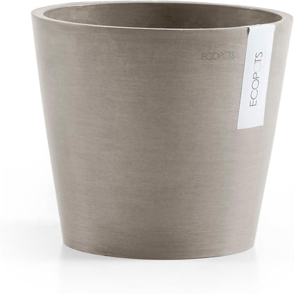 Amsterdam Round Flower Planter, Grey, 10"