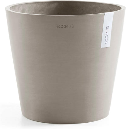 Amsterdam Round Flower Planter, Grey, 10"