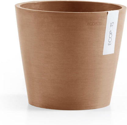 Amsterdam Round Flower Planter, Grey, 10"
