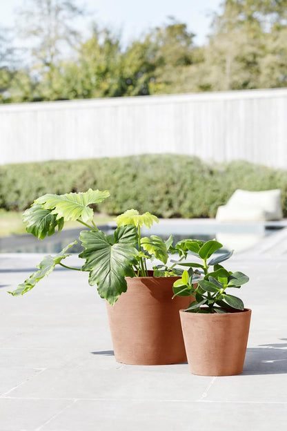 Amsterdam Round Flower Planter, Grey, 10"