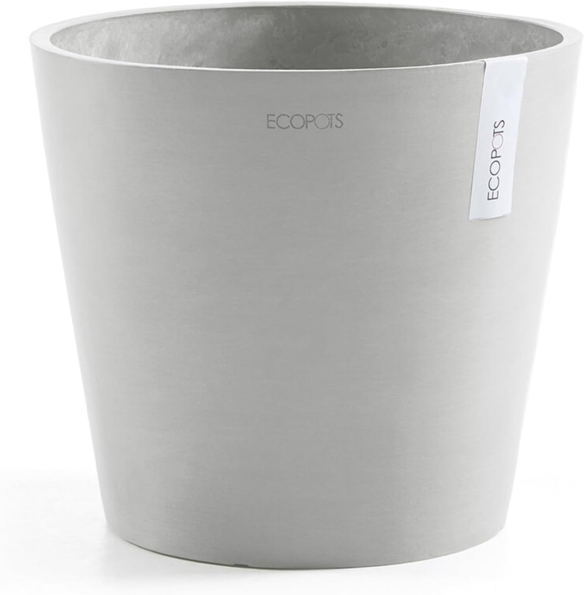 Amsterdam Round Flower Planter, Grey, 10"