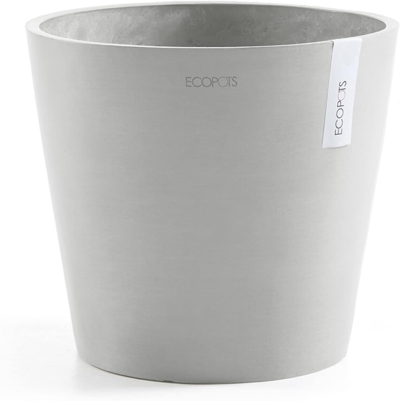 Amsterdam Round Flower Planter, Grey, 10"