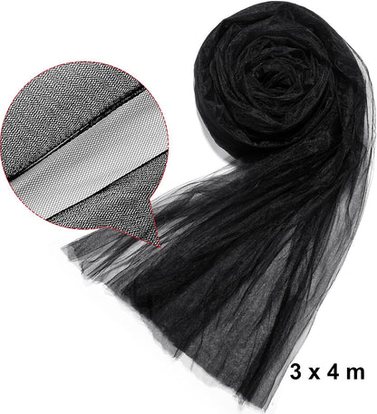 10 x 13ft Mosquito Netting Black Garden Insect Bug Mesh for Plant