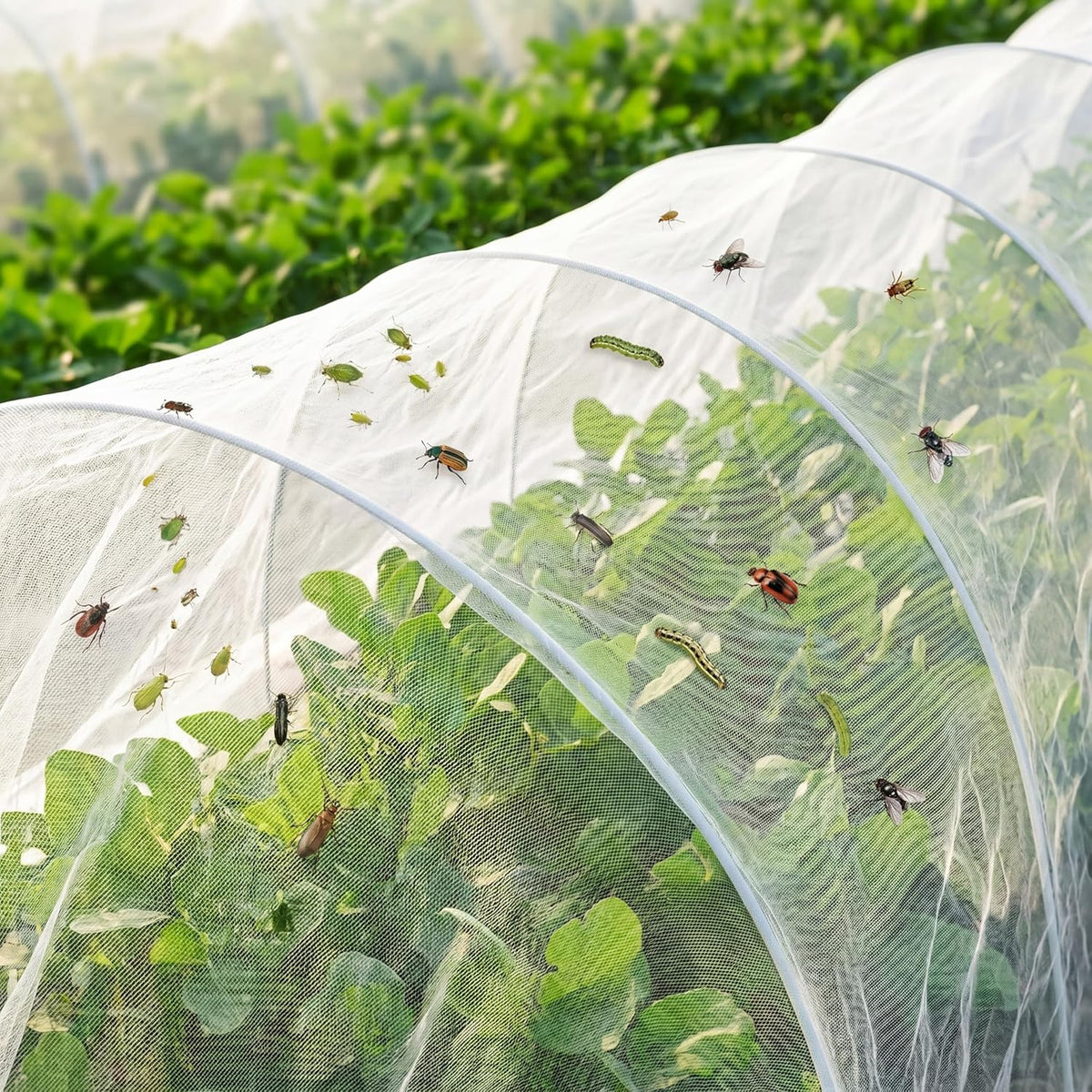 10 x 13ft Mosquito Netting Black Garden Insect Bug Mesh for Plant