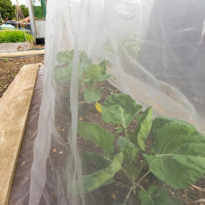 10 x 13ft Mosquito Netting Black Garden Insect Bug Mesh for Plant