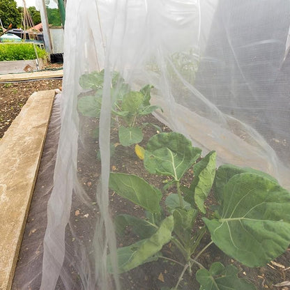 10 x 13ft Mosquito Netting Black Garden Insect Bug Mesh for Plant