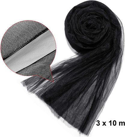 10 x 13ft Mosquito Netting Black Garden Insect Bug Mesh for Plant