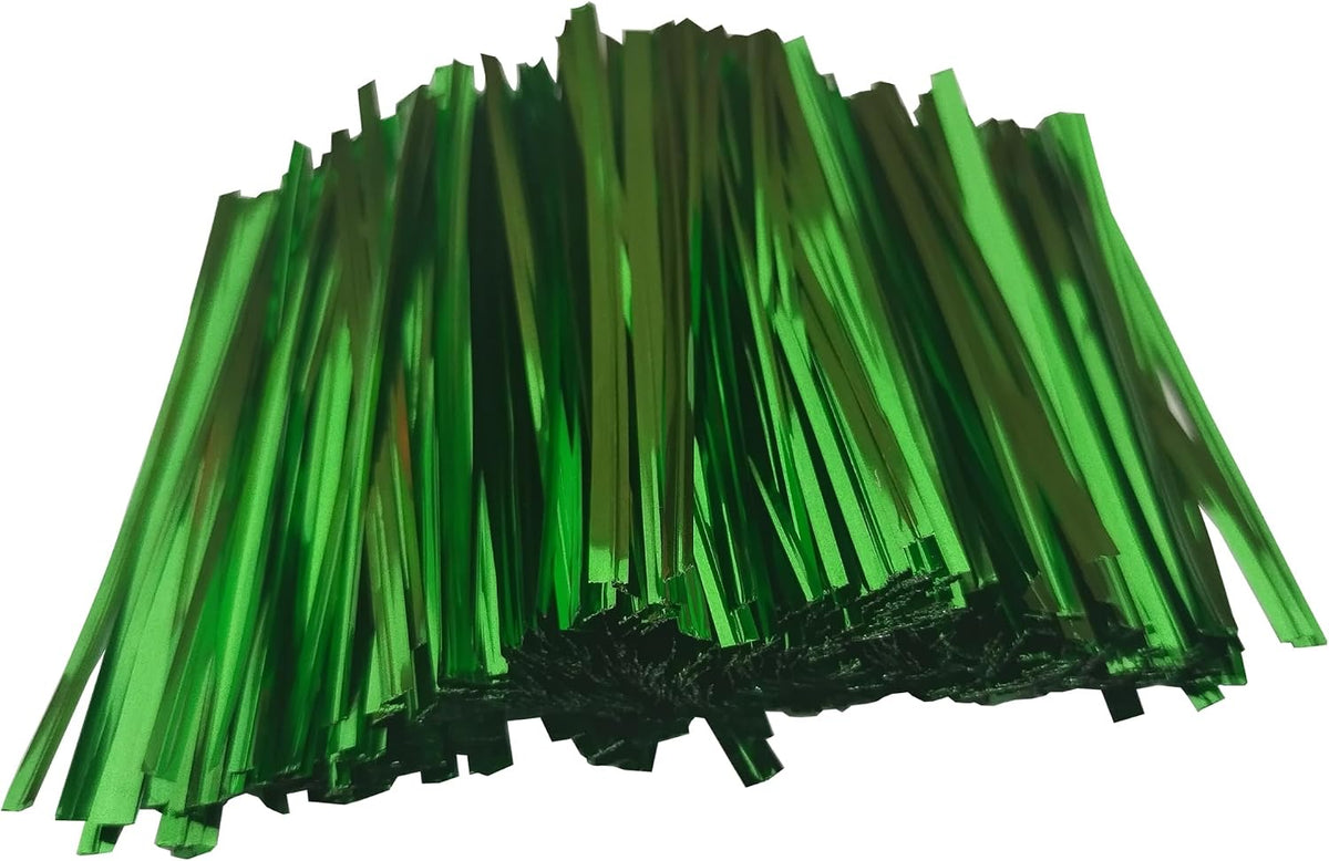 Twist Ties for Bags Bread Bag Tie Garden 4 inches 1600 Pcs Candy Coffee Bags Flower Ties (1600, Green)
