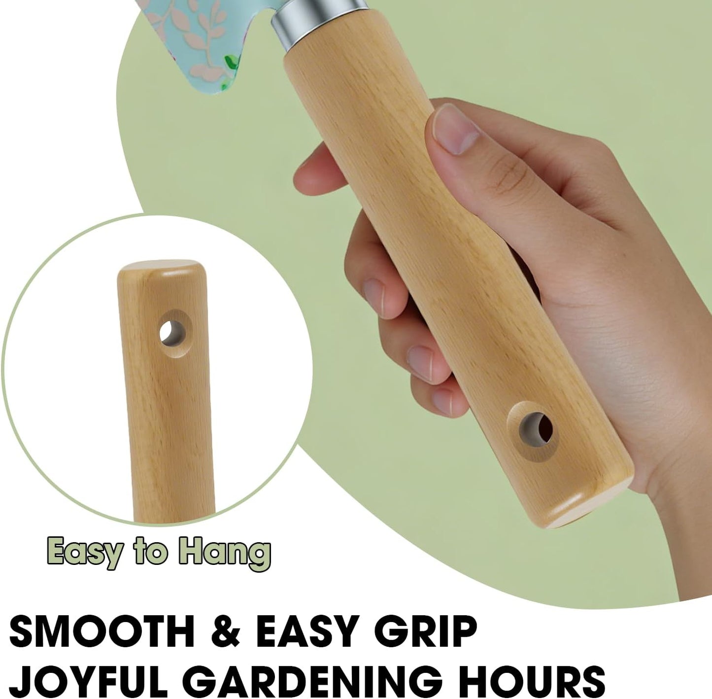 WANCHI Garden Tool Set Gift for Mom,Gardening Kit Apron,Glove,Bag for Women