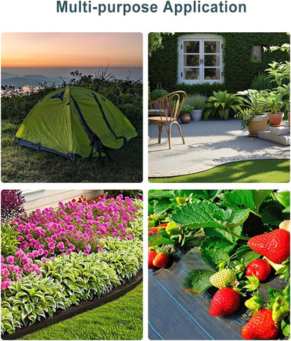 50 Pack of 8-inch Plastic Landscape Edging Spikes are Perfect for anchoring Weed barriers, Paver Edging, Artificial Turf, Grass Pathways, and More.