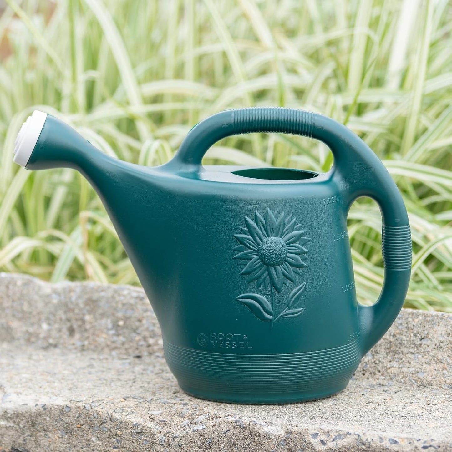 Root & Vessel 30301 Watering Can, 2-Gallon, Hunter Green
