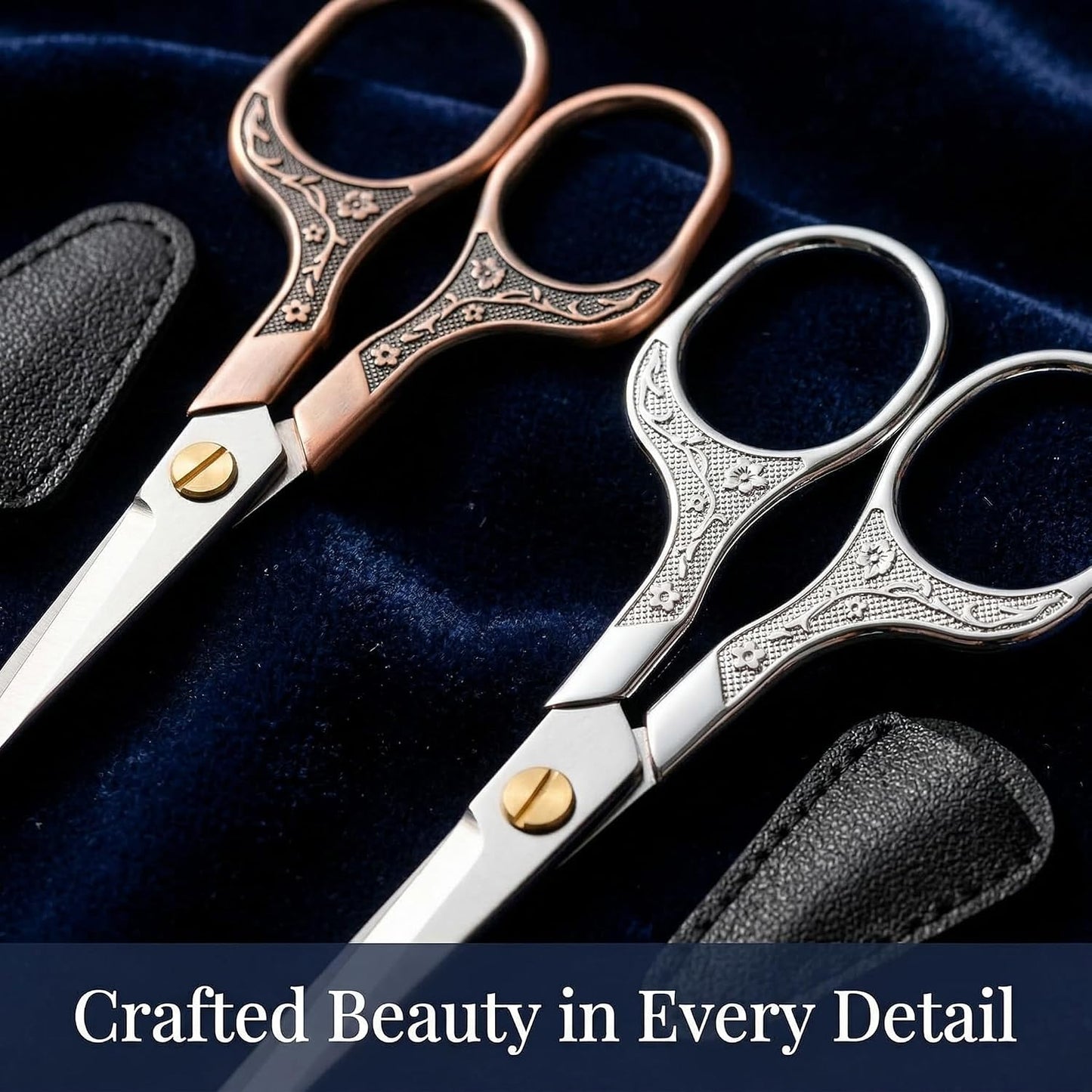 embroidery scissors- 5 Inch Precision Scissors-2 pack,small razor Sharp Blade Shears for craft Crochet sewing school paper cutting…