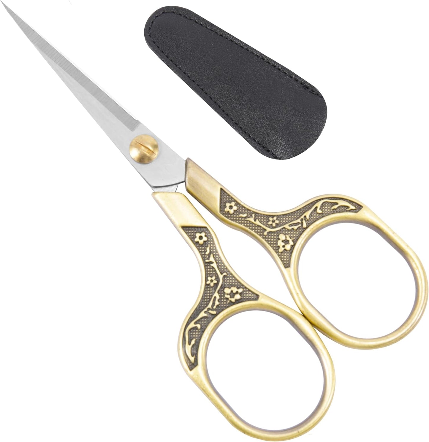embroidery scissors- 5 Inch Precision Scissors-2 pack,small razor Sharp Blade Shears for craft Crochet sewing school paper cutting…