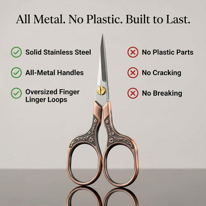 embroidery scissors- 5 Inch Precision Scissors-2 pack,small razor Sharp Blade Shears for craft Crochet sewing school paper cutting…