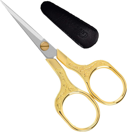 embroidery scissors- 5 Inch Precision Scissors-2 pack,small razor Sharp Blade Shears for craft Crochet sewing school paper cutting…