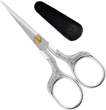 embroidery scissors- 5 Inch Precision Scissors-2 pack,small razor Sharp Blade Shears for craft Crochet sewing school paper cutting…