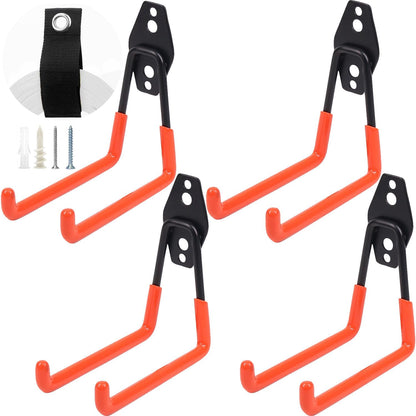 Heavy Duty Garage Storage Hooks 2 Pack Garage Tool Organizer Wall Mount