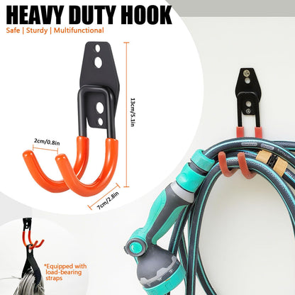 Heavy Duty Garage Storage Hooks 2 Pack Garage Tool Organizer Wall Mount