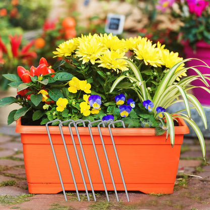 120 Pack Landscape Staples, 6 Inch Garden Stakes Galvanized Steel
