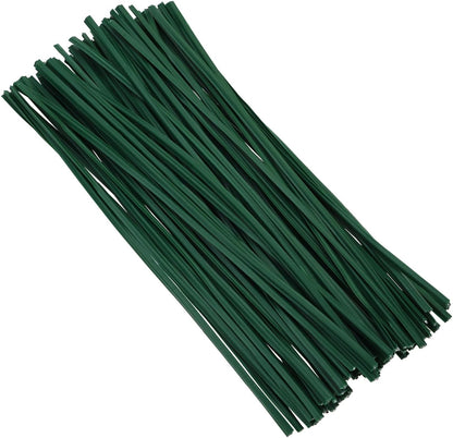 80pcs Plastic Twist Ties Plant Ties Reusable Bread Twist Ties Cake pop Ties Cable Ties Candy Ties for Bags 6 Inch (Brown)