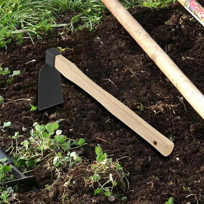 2 Pcs 15 Inch Garden Hoe, Hand Hoe Garden Tool, Handheld Hoe Blade Head Hand Hoe for Digging, Loosening Soil, Weeding, Planting